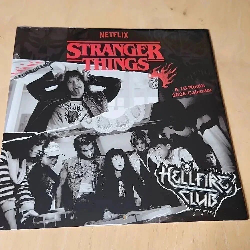 Stranger things 16 month 2024 wall calendar